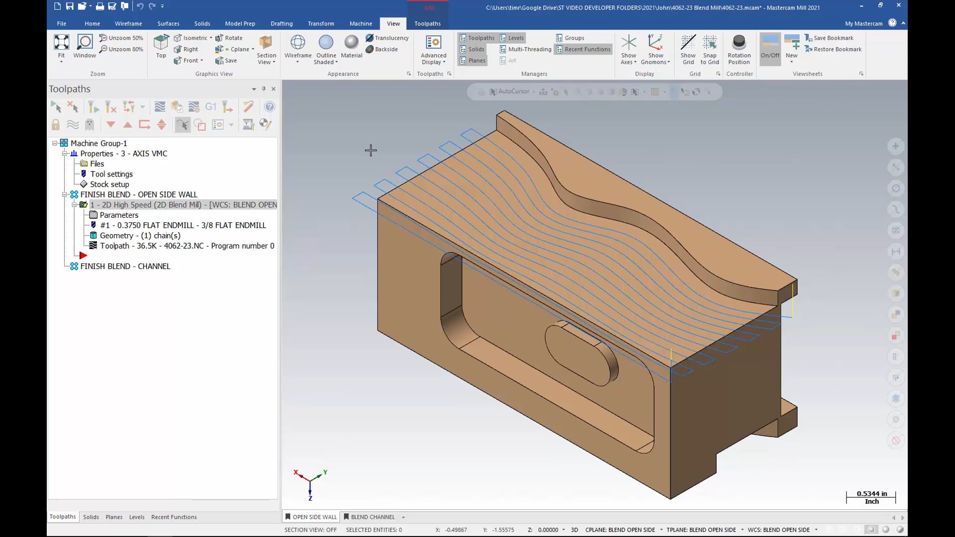 2D Mill Toolpaths