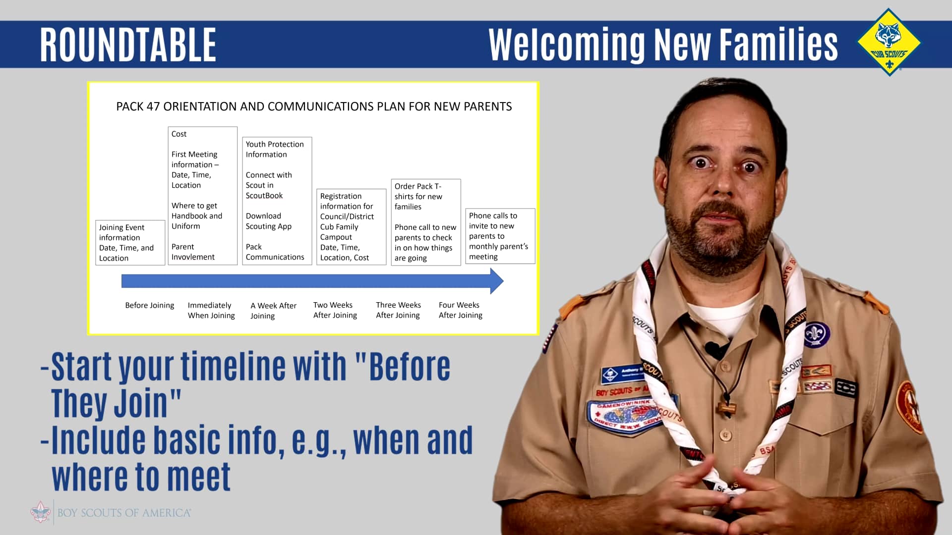 October Cub Scout Roundtable - Welcoming New Families on Vimeo