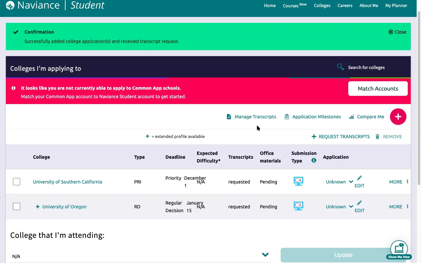 Naviance Ordering Electronic Transcripts on Vimeo