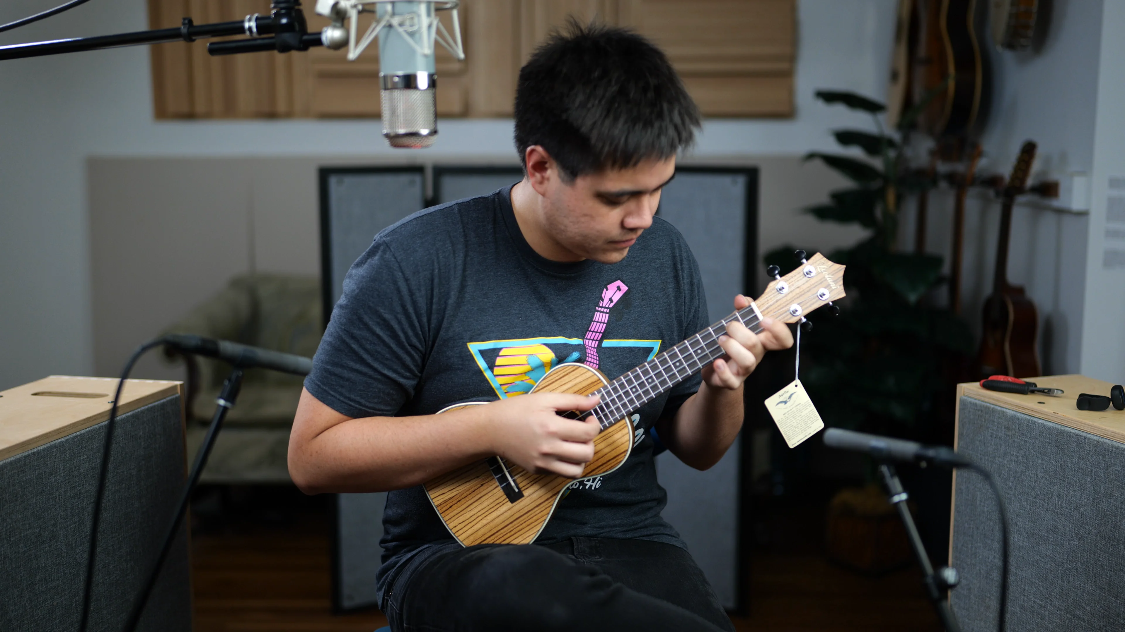 The Ukulele Site | Leolani Zebra Satin Concert