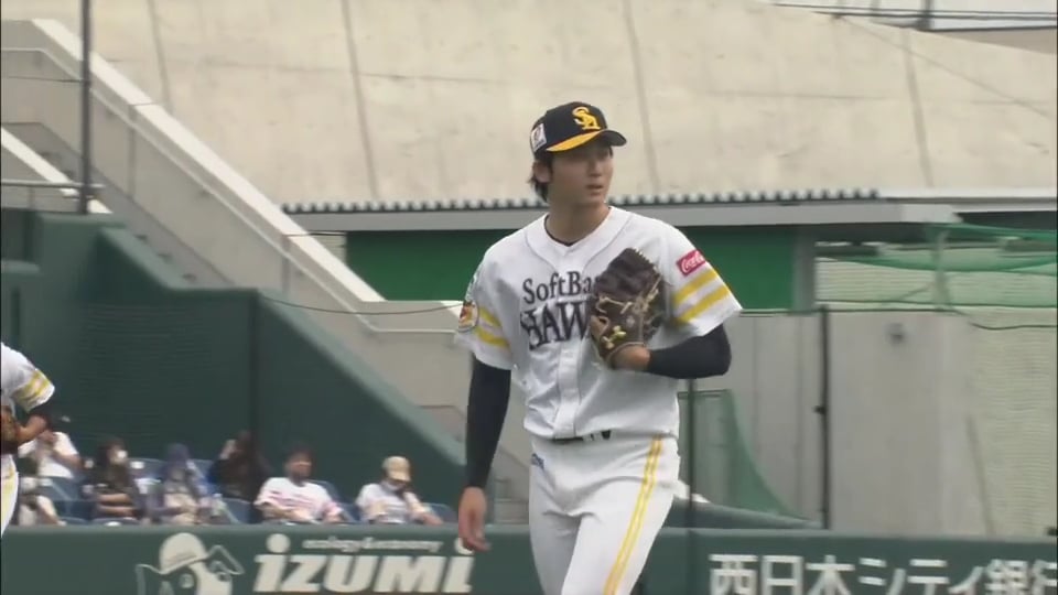 【ファーム】ホークス・高橋純 わずか5球で3者凡退に抑える!! 2020/9/19 H-B(ファーム)