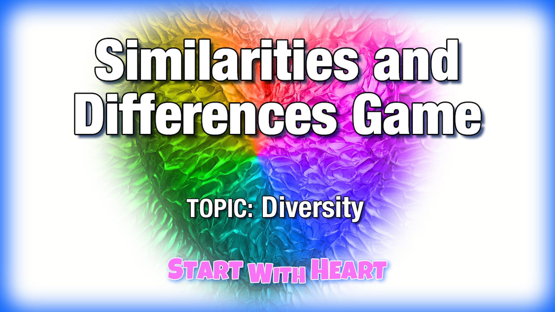 Similarities and Differences Game (diversity)