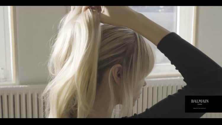 Balmain Hair Video Ready to Wear Collection Half Wig Application DIY