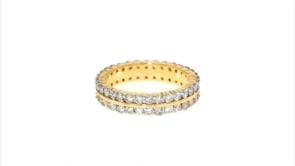 2.00 ct. t.w. Diamond Two-Row Eternity Band in 14kt Yellow Gold