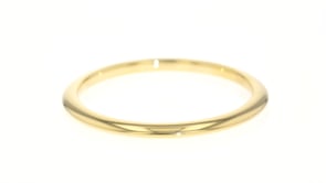 Italian Andiamo 14kt Yellow Gold Narrow Bangle Bracelet