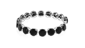 50.00 ct. t.w. Black Spinel Tennis Bracelet in Sterling Silver