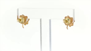 14kt Yellow Gold Four-Leaf Clover Stud Earrings