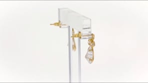 4.60 ct. t.w. Bezel-Set CZ Drop Earrings in 14kt Yellow Gold