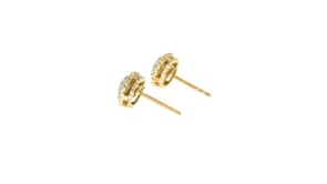 50 ct. t.w. Diamond Cluster Earrings in 14kt Yellow Gold