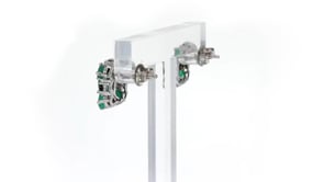 2.20 ct. t.w. Emerald and .40 ct. t.w. Sapphire Earrings in Sterling Silver