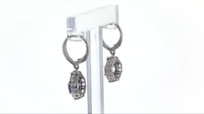 3.3 ct. t.w. Multi-Gem Earrings in Sterling Silver