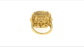 1.50 ct. t.w. Baguette and Round Diamond Ring in 18kt Gold Over Sterling