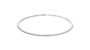 85 ct. t.w. Diamond Eternity Bangle Bracelet in Sterling Silver