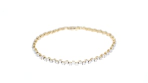 3.00 ct. t.w. Alternating Diamond Bracelet in 14kt Yellow Gold. 7