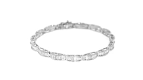3.40 ct. t.w. Diamond Baguette Bracelet in 14kt White Gold