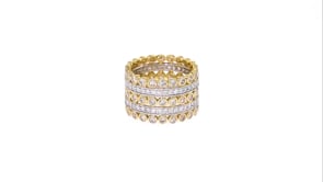 3.00 ct. t.w. Diamond Multi-Row Eternity Ring in 14kt Yellow Gold