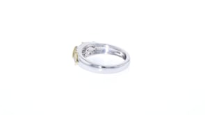 25 ct. t.w. Diamond Chevron Ring in Sterling Silver and 14kt Yellow Gold