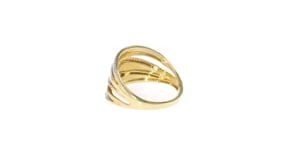 20 ct. t.w. Diamond Highway Ring in 18kt Gold Over Sterling