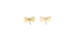 Italian 14kt Yellow Gold Bow Stud Earrings