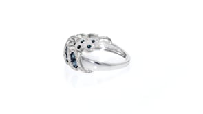 1.00 ct. t.w. Blue and White Diamond Ring in Sterling Silver