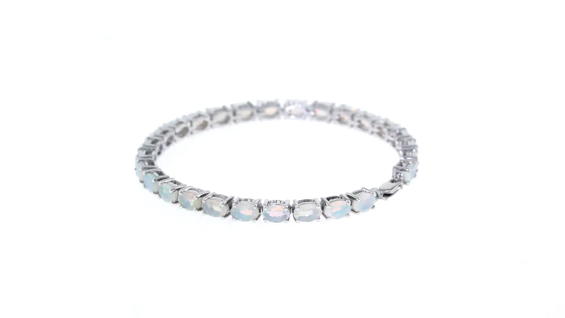Ethiopian Opal Tennis Bracelet in Sterling Silver | Ross Simons