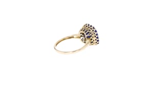Square Lapis Ring in 14kt Yellow Gold