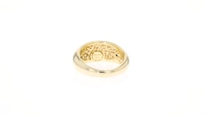 Italian 18kt Yellow Gold Small Dome Ring
