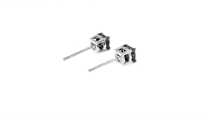 1.00 ct. t.w. Black Diamond Stud Earrings in 14kt White Gold