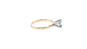 1.00 Carat Diamond Solitaire Ring in 14kt Yellow Gold
