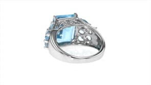 9.05 ct. t.w. Sky Blue Topaz Ring in Sterling Silver