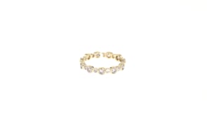1.00 ct. t.w. Bezel-Set Diamond Eternity Band in 14kt Yellow Gold