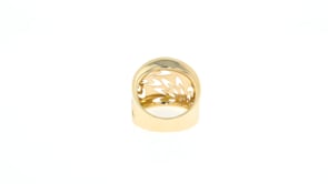 Italian 14kt Yellow Gold Openwork Floral Ring