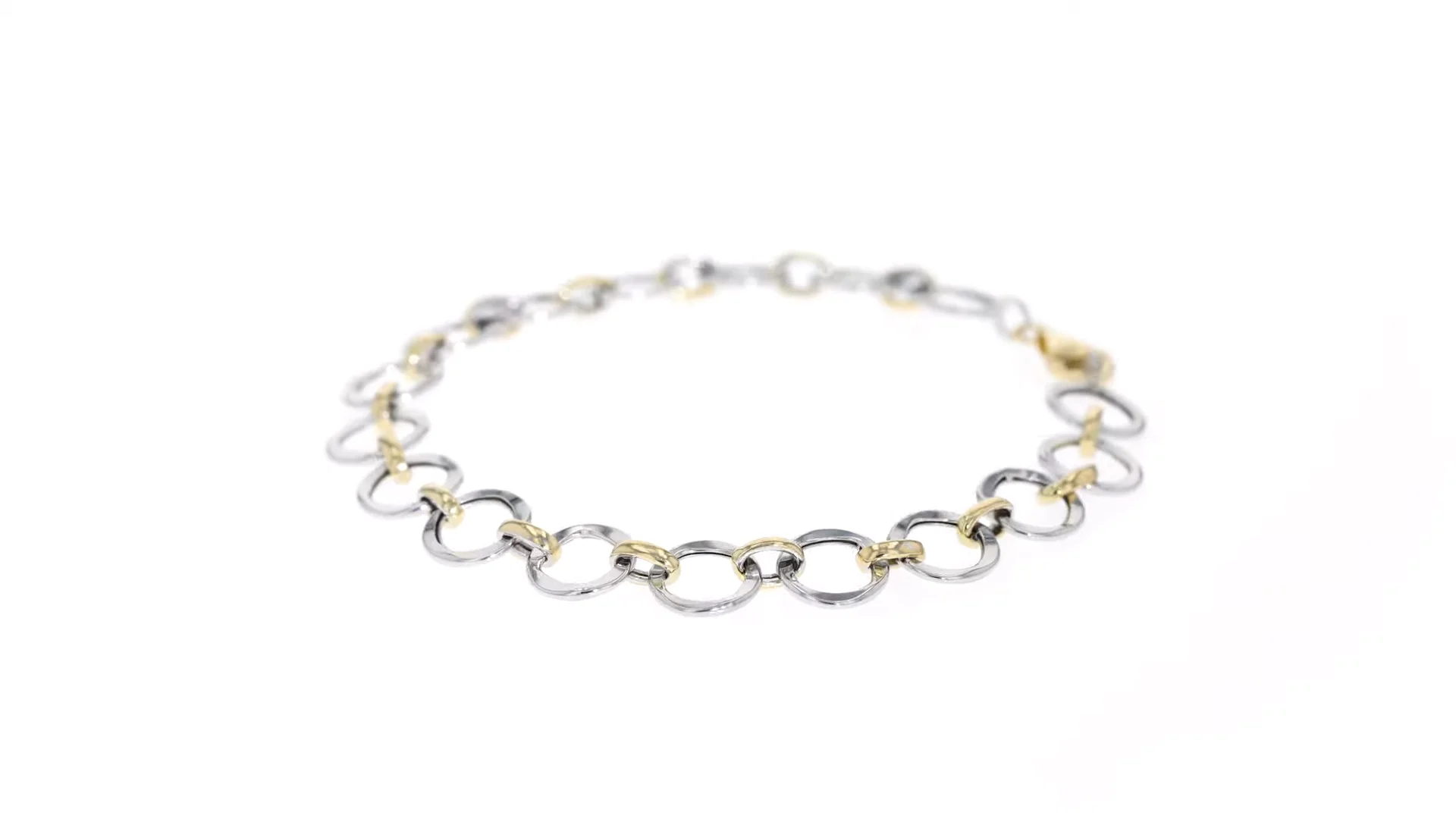 アクセサリー ALT-S Link Circle Bracelet ALT-S Link Circle Bracelet Vintage 18K Gold Interlocked Mixed