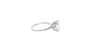 3.00 Carat CZ Solitaire Ring in 14kt White Gold