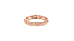 Italian 14kt Rose Gold Textured Ring