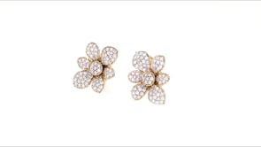 1.50 ct. t.w. Diamond Flower Earrings in 14kt Yellow Gold