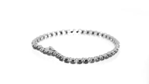 8.00 ct. t.w. Black Diamond Tennis Bracelet in 14kt White Gold