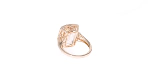 10.00 Carat Morganite and .41 ct. t.w. Diamond Ring in 14kt Rose Gold