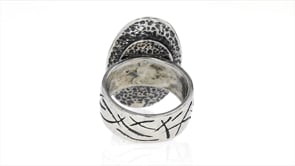 Sterling Silver and 14kt Yellow Gold Dragonfly Ring