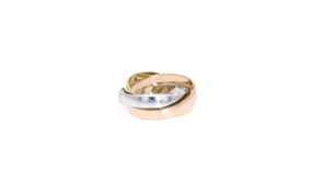 14kt Tri-Colored Gold Rolling Ring
