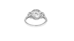 2.70 ct. t.w. CZ Three-Stone Ring in Sterling Silver