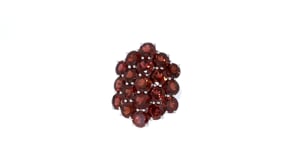 19.00 ct. t.w. Garnet Cluster Ring in Sterling Silver