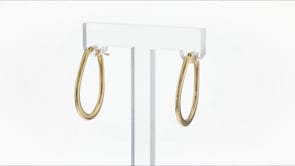 Italian Hoop Earrings in 18kt Yellow Gold. 1