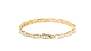 3.00 ct. t.w. Diamond Baguette Bracelet in 14kt Yellow Gold