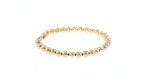6mm 14kt Yellow Gold Bead Bracelet