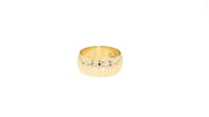 14kt Yellow Gold Sequin-Inspired Ring