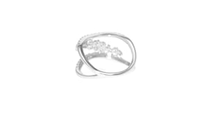 1.00 ct. t.w. Diamond Sideways-Row Ring in 14kt White Gold