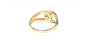50 ct. t.w. Diamond 14kt Two-Tone Gold Loop Ring