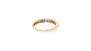 95 ct. t.w. Multicolored Sapphire Ring in 14kt Yellow Gold