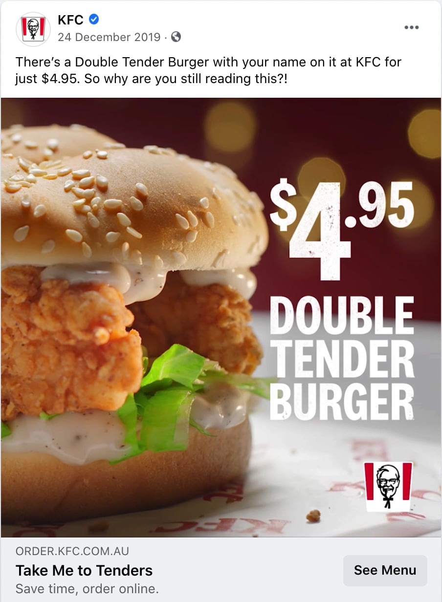 Kfc Double Tender Burger On Vimeo